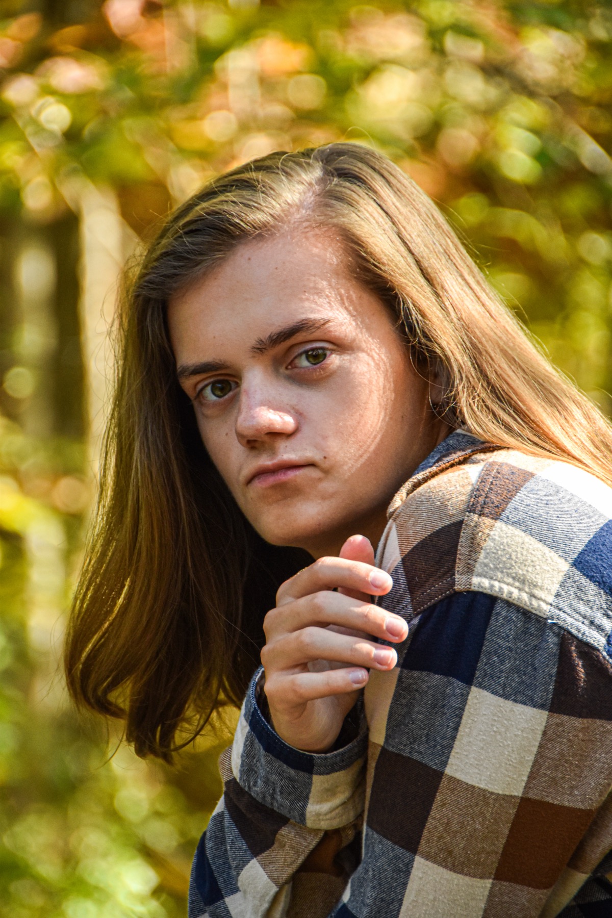 Young athlete in action during youth sports game