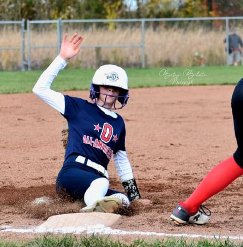 High school athlete during a game in Delaware, Ohio